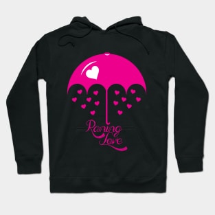 Raining Love Pink Hoodie